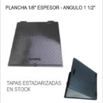 TAPA ESTRIADA 60CM X 60CM X 1/8" ESTANDARIZADO