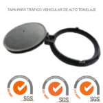 TAPA DE CONCRETO PARA BUZÓN 60CM DIAMETRO